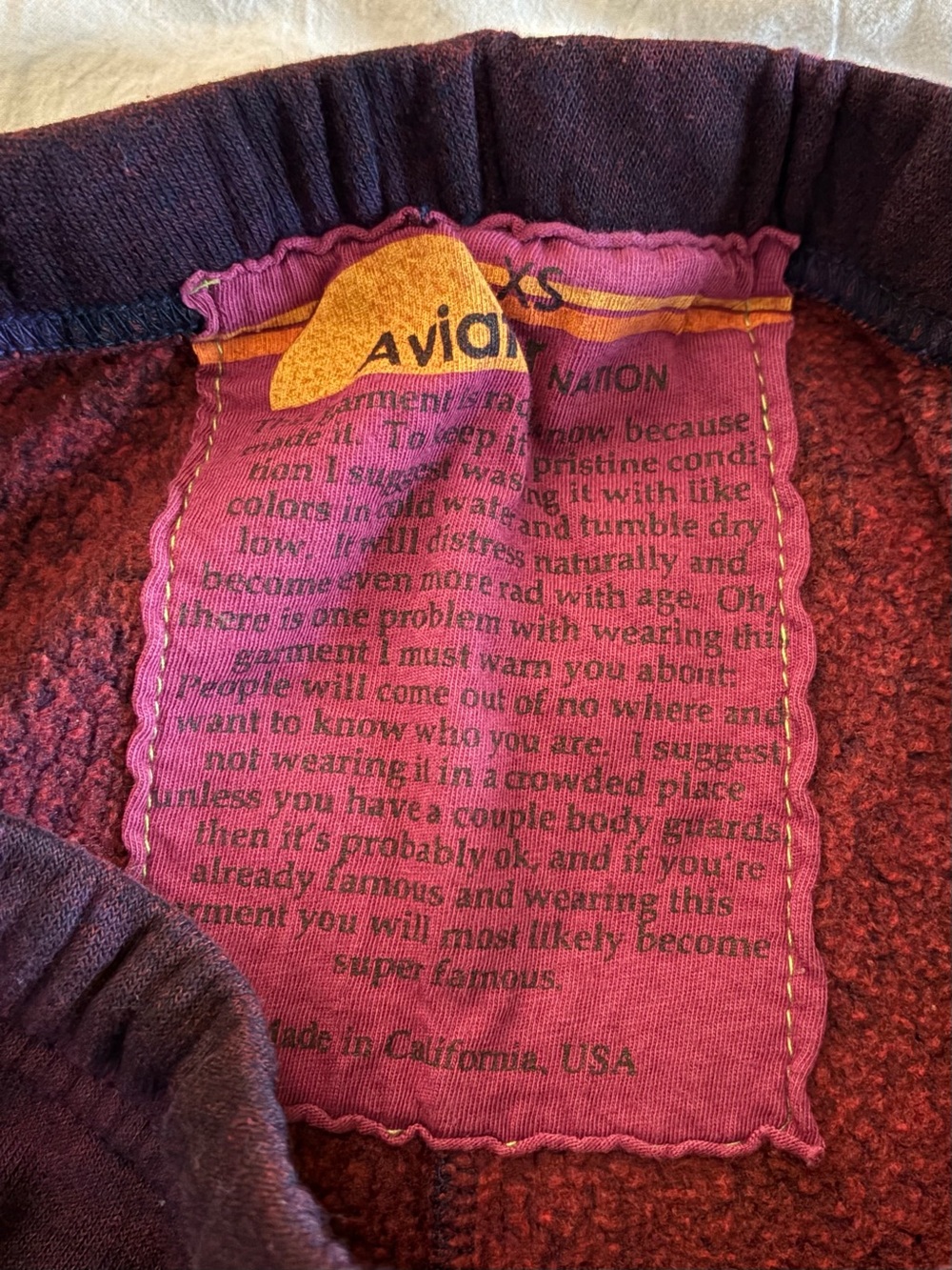 Aviator Nation Purple Pink Black Tie Dye Sweatpants Size XS - Picture 3 of 6